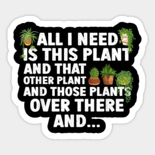 Plant Lover Gift Gardening Accessories Sticker